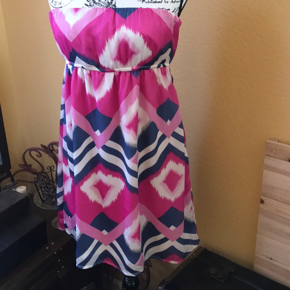 Strapless baby doll dress